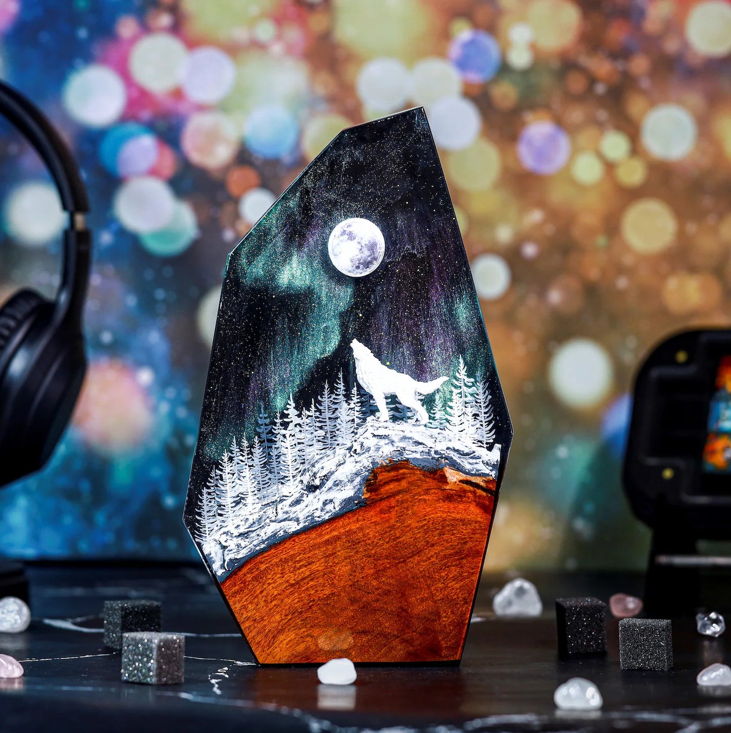Schnee Wolf Harzlampe