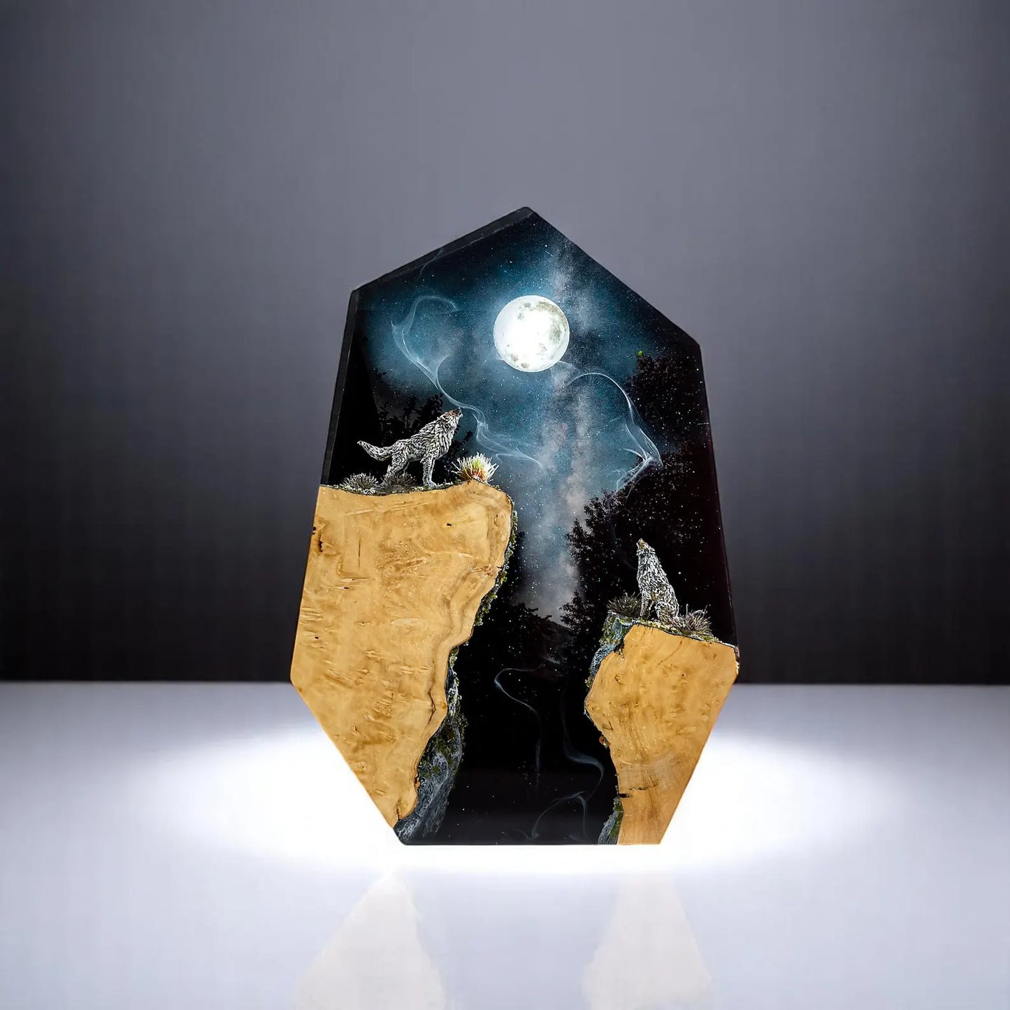 Heulender Wolf Mondlampe