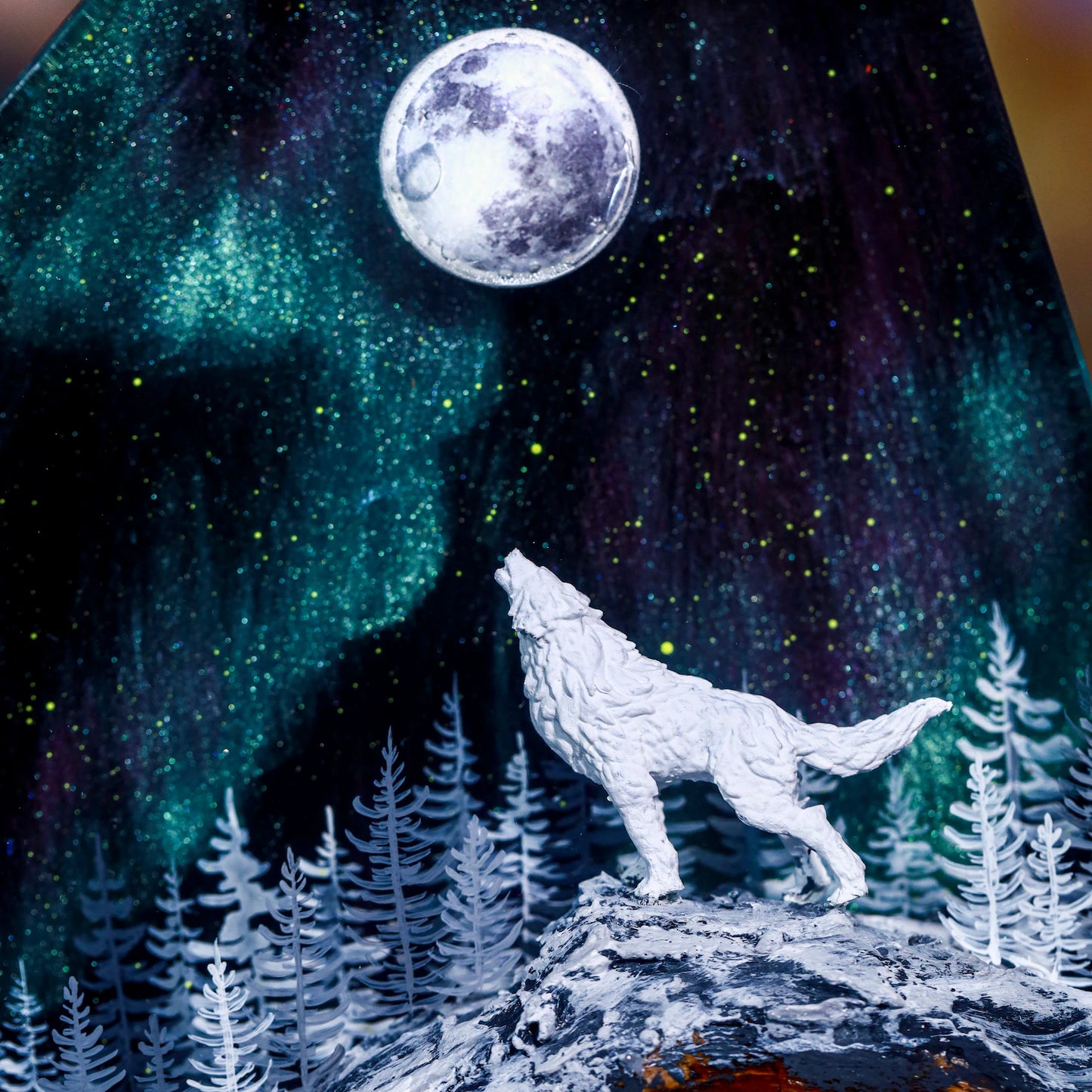 Schnee Wolf Harzlampe