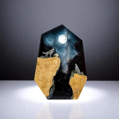 Heulender Wolf Mondlampe