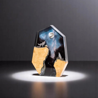 Heulender Wolf Mondlampe