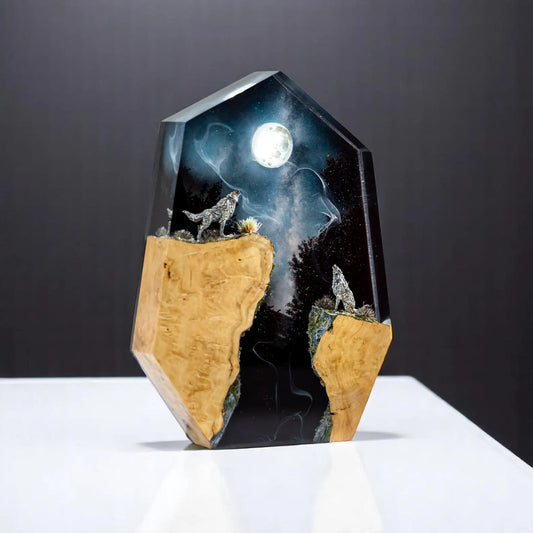 Heulender Wolf Mondlampe